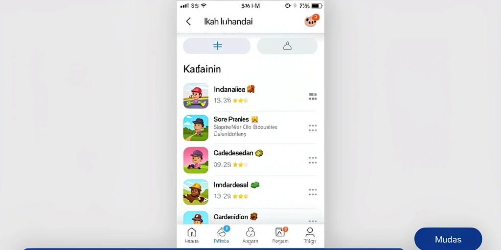 Tampilan menu utama FIONA77 yang intuitif.
