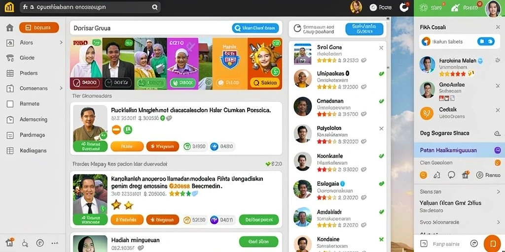 Tampilan antarmuka yang intuitif dan menarik.