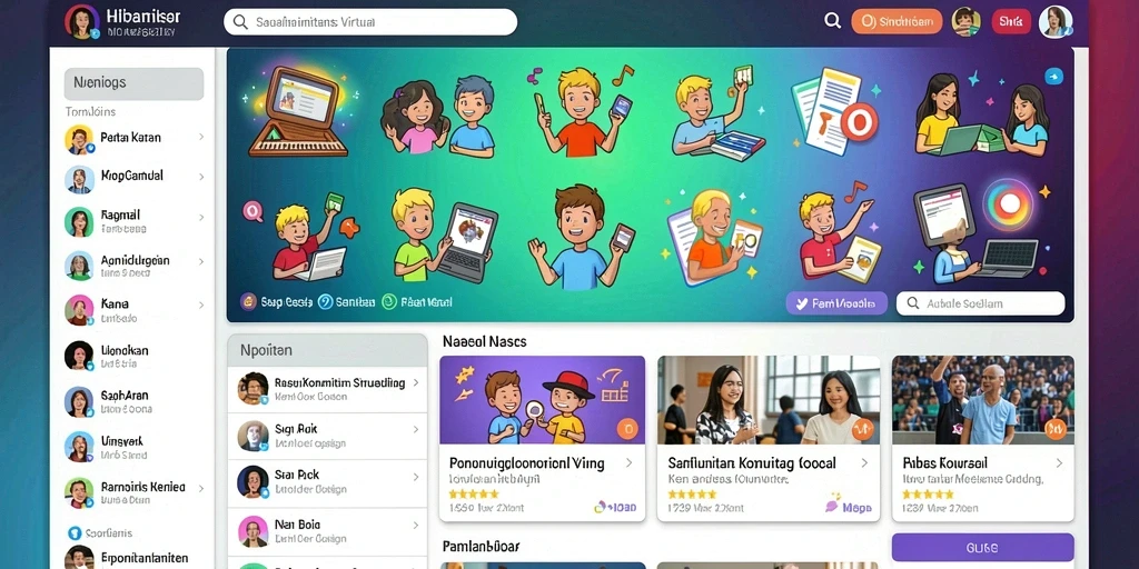 Tampilan awal permainan yang menarik dan user-friendly.