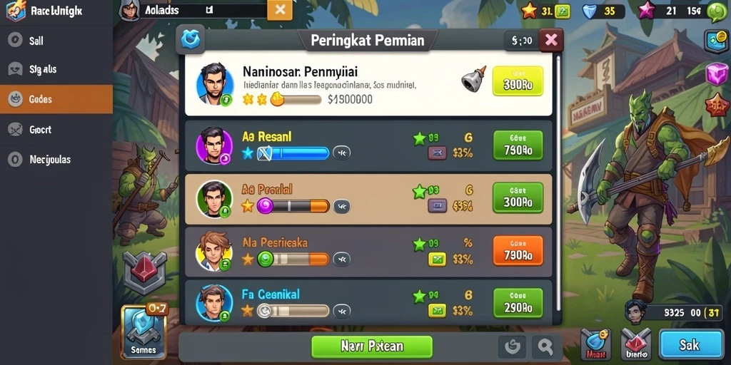 Tampilan antarmuka yang menarik dan intuitif.