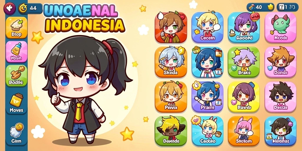 Screenshot menampilkan antarmuka permainan yang menarik.