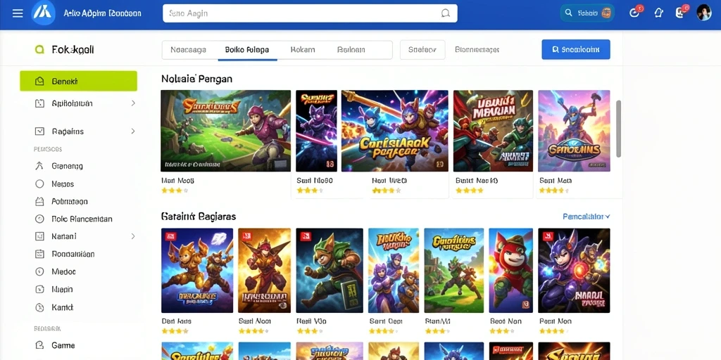 Tampilan antarmuka aplikasi yang menarik dan user-friendly.