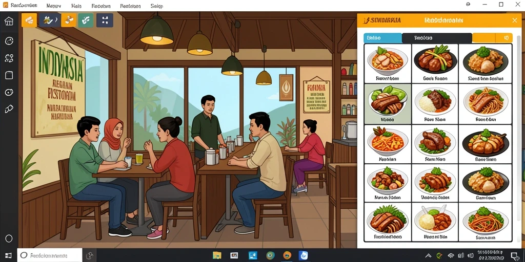 Tampilan layar awal yang menarik dan intuitif.